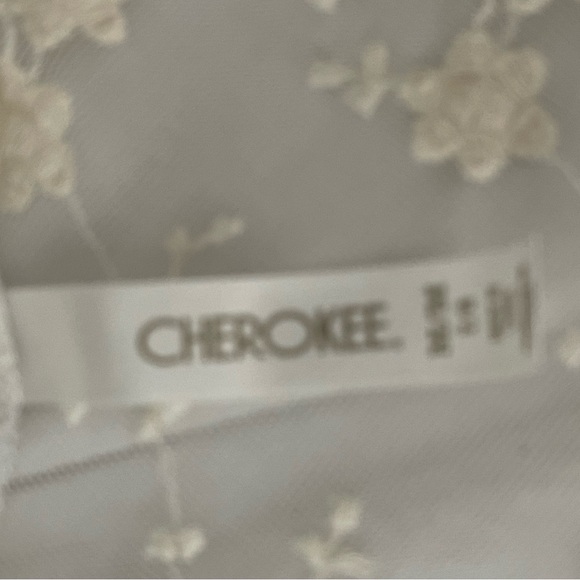 Cherokee Embroidered Dress Cover Up. Sz M - Picture 5 of 7